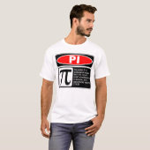 T-shirt Explication de pi (Devant entier)