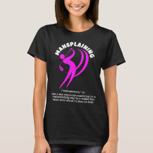 T-shirt Explication drôle de MANSPLAINING Golf féminin Sar