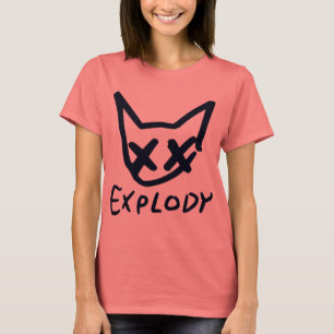 T-shirt Explody le chat