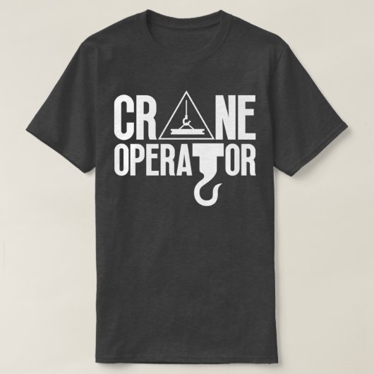 T-shirt Exploitant de grue 19 (Design devant)