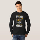 T-shirt Exploitant De Grue La Partie La Plus Difficile De  (Devant entier)