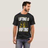 T-shirt Exploitant de levage et de dérive de l'entrepôt (Devant entier)
