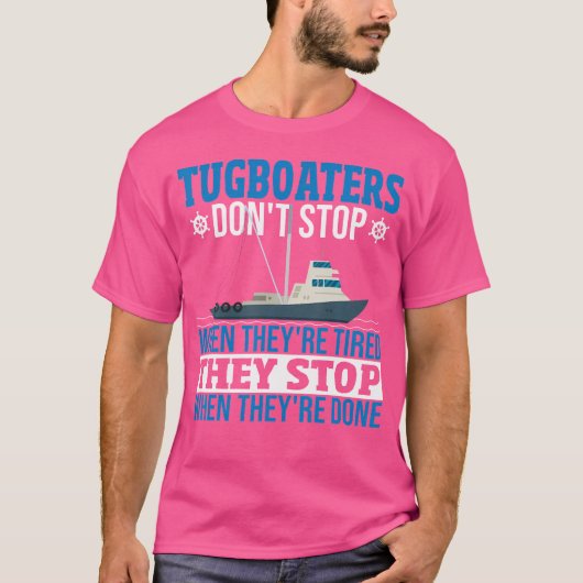 T-shirt Exploitant de remorqueurs Bateau-remorque Capitain (Devant)