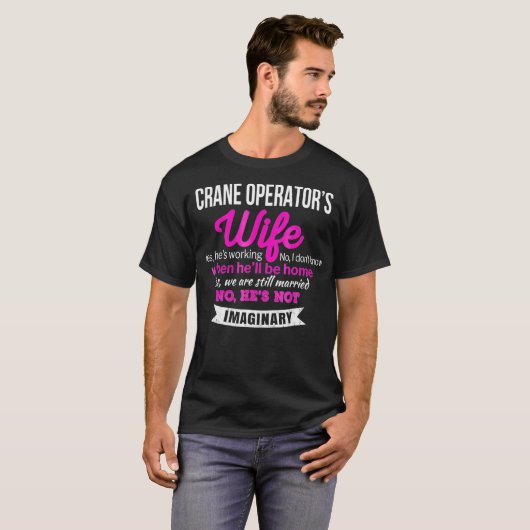 T-shirt Exploitants de grue Femme Cadeau Drôle Anniversair (Devant entier)
