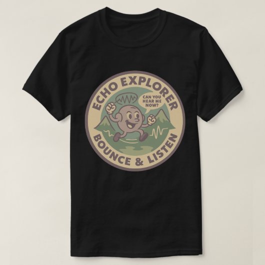 T-shirt Explorateur auditif rétro amusant (Design devant)