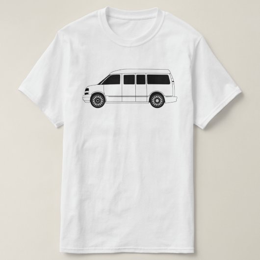 T-shirt explorateur campervan (Design devant)