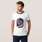 T-shirt Explorateur cosmique (Devant entier)