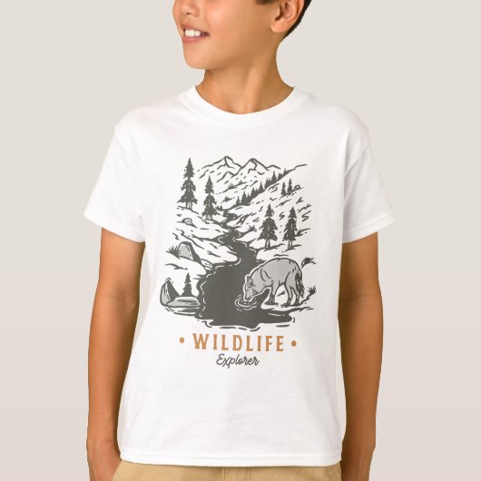 T-shirt Explorateur de la faune (Devant)