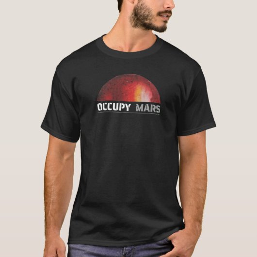 T-shirt Explorateur de l'espace martien Nerd de la science (Devant)