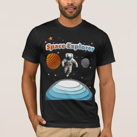 T-shirt Explorateur d'espace (Devant)