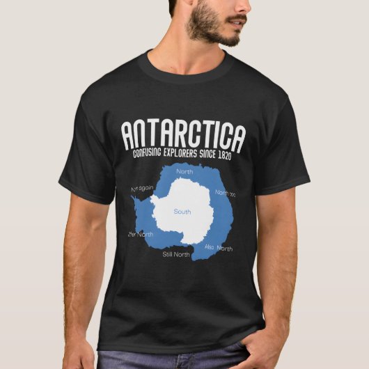 T-shirt Explorateurs de l'Antarctique confondus depuis 182 (Devant)