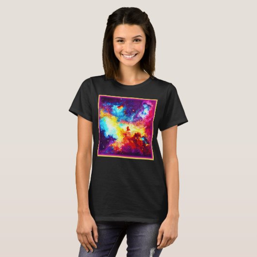 T-shirt Exploration des Nebulae les plus brillantes. Comma (Devant entier)