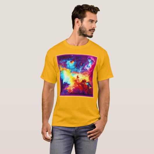 T-shirt Exploration des Nebulae les plus brillantes. Comma (Devant entier)