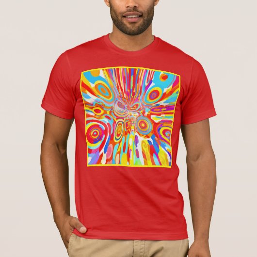 T-shirt Exploration d'un Motif coloré (Devant)