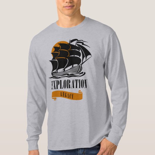 T-shirt Exploration Happy Columbus Day (Devant)