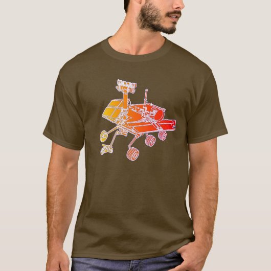 T-shirt Exploration Rover (gradient) de Mars (Devant)