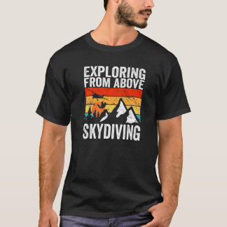 T-shirt Exploration Skydiver À Partir De La Plongée En Cie