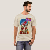 T-SHIRT EXPLORATION SPATIALE CLASSIQUE RETRO 1960 (Devant entier)