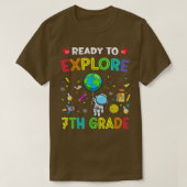 T-shirt Explore 7th Grade Back To School Astronaut Space E (Design devant)