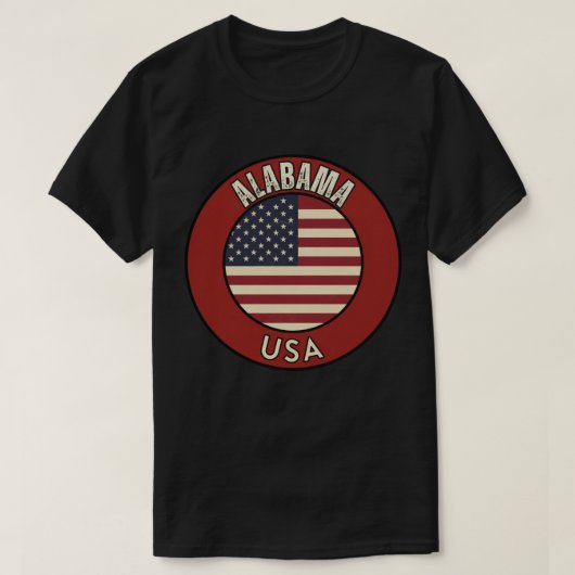 T-shirt Explore Alabama - State Adventure (Design devant)