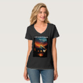 T-shirt Explore The Beauty Of Nature bear hiking camping m (Devant entier)