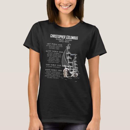 T-shirt Explorer Christophe Colomb World Tours (Devant)