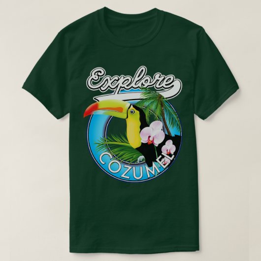 T-shirt Explorer Cozumel Travel patch (Design devant)