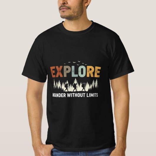 T-shirt EXPLORER - errer sans limites (Devant)