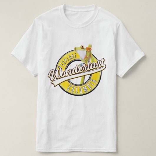 T-shirt explorer la Colombie merveilleusement (Design devant)