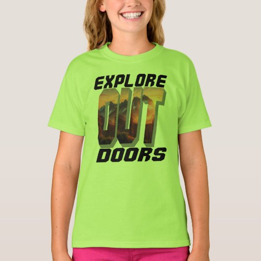 T-SHIRT EXPLORER LES PORTES EXTÉRIEURES (Devant)