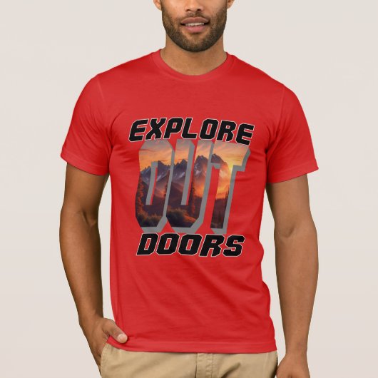 T-SHIRT EXPLORER LES PORTES EXTÉRIEURES (Devant)
