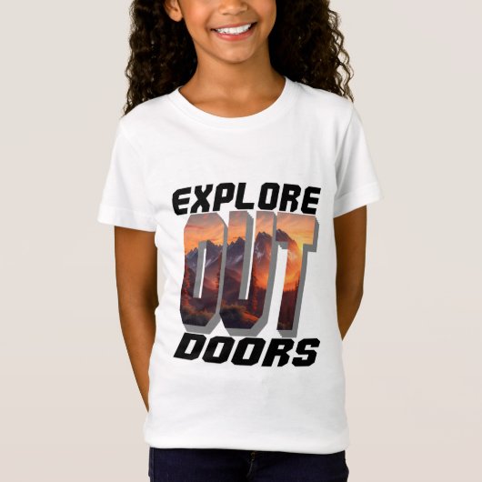 T-Shirt EXPLORER LES PORTES EXTÉRIEURES (Devant)