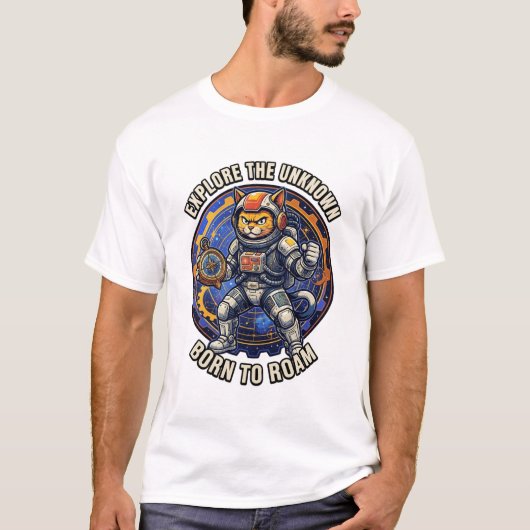 T-shirt Explorer l'inconnu Né pour errer (Devant)