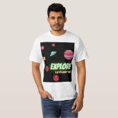 T-shirt explorer l'univers (Devant entier)