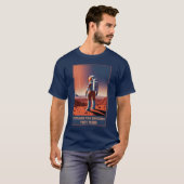 T-shirt Explorer l'Univers visiter Mars (Devant entier)
