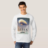 T-shirt Explorer Vénus en dirigeable (Devant entier)