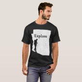 T-shirt Explorez Arizona State Map Mountain Randonnée Enth (Devant entier)