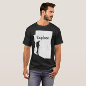 T-shirt Explorez Arizona State Map Mountain Randonnée Enth (Devant entier)