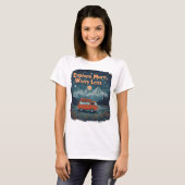 T-shirt Explorez davantage, inquiétez-vous moins (Devant entier)