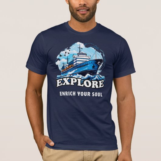 T-shirt Explorez, Enrichissez Votre Âme (Devant)