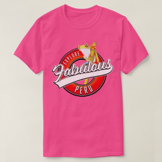 T-shirt Explorez Fabulous Peru retro (Design devant)