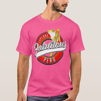 T-shirt Explorez Fabulous Peru retro
