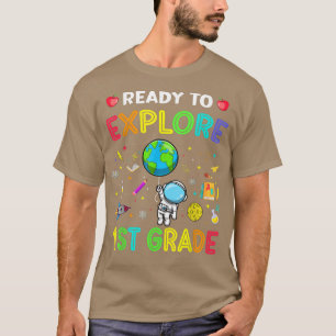 T-shirt Explorez La 1ère Année Retour À L'École Astronaut