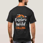 T-shirt Explorez la nature sauvage (Dos)