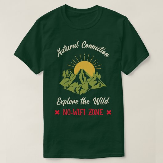 T-shirt Explorez La Nature Sauvage Appelle Outrs Outrsman (Design devant)