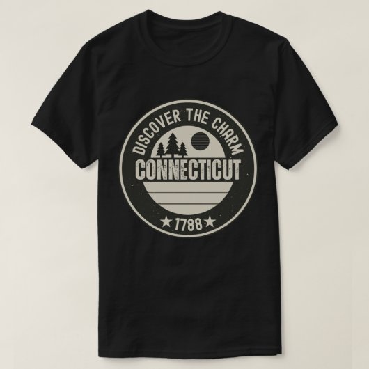 T-shirt Explorez le CT - Connecticut Travel Keepsake (Design devant)