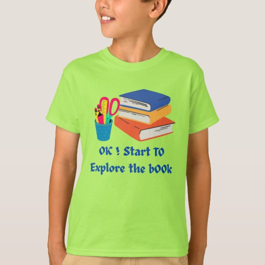 T-shirt Explorez le livre - Retour à l'école Louveur de le (Devant)