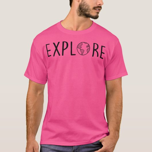 T-shirt Explorez Le Monde (Devant)
