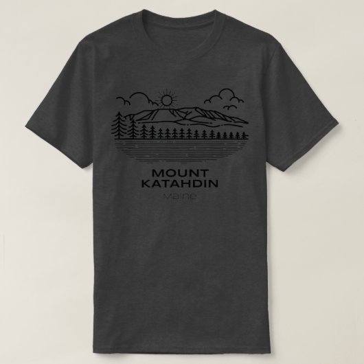 T-shirt Explorez le Mont Katahdin Randonnée Maine (Design devant)