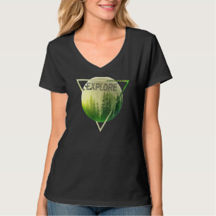 T-shirt Explorez le Randonnée Camping